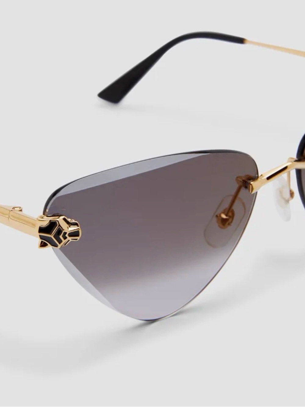 Cartier model CT0399s Women’s non rx grey gradient replacement (Lenses Only)